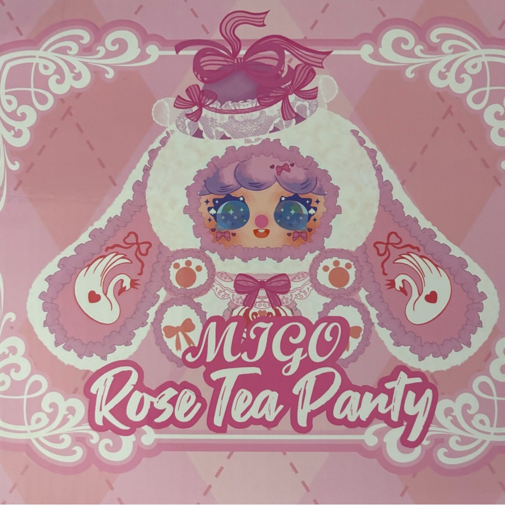 MIGO Rose Tea Party 600% Plush Series Lucky Bag Confirmed Strawberry Tea Party - Picture 10 of 11